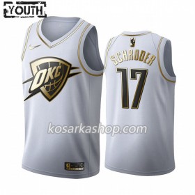 Dres Oklahoma City Thunder Dennis Schroder 17 Nike 2019-20 Bijela Golden Edition Swingman - Dječji